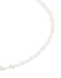 Bracelet en maillon torsadé en argent sterling