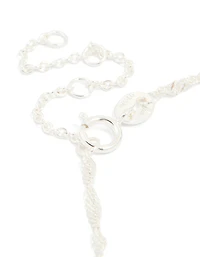 Bracelet en maillon torsadé en argent sterling