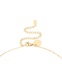 Waterproof Gold Plated Stainless Steel Small Bean Pendant Necklace