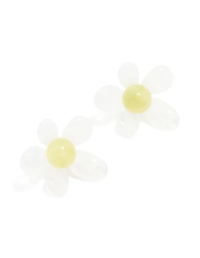 Acrylic 3D Bubble Flower Stud Earrings