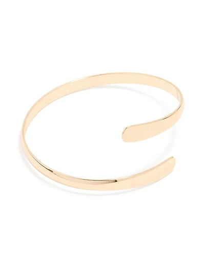 Gold Wrap Around Wrist Cuff