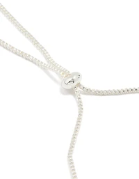 Silver Plated Cubic Zirconia & Rose Quartz Celestial Toggle Bracelet