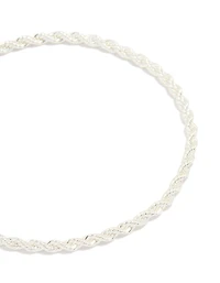 Bracelet simple en corde plaqué argent