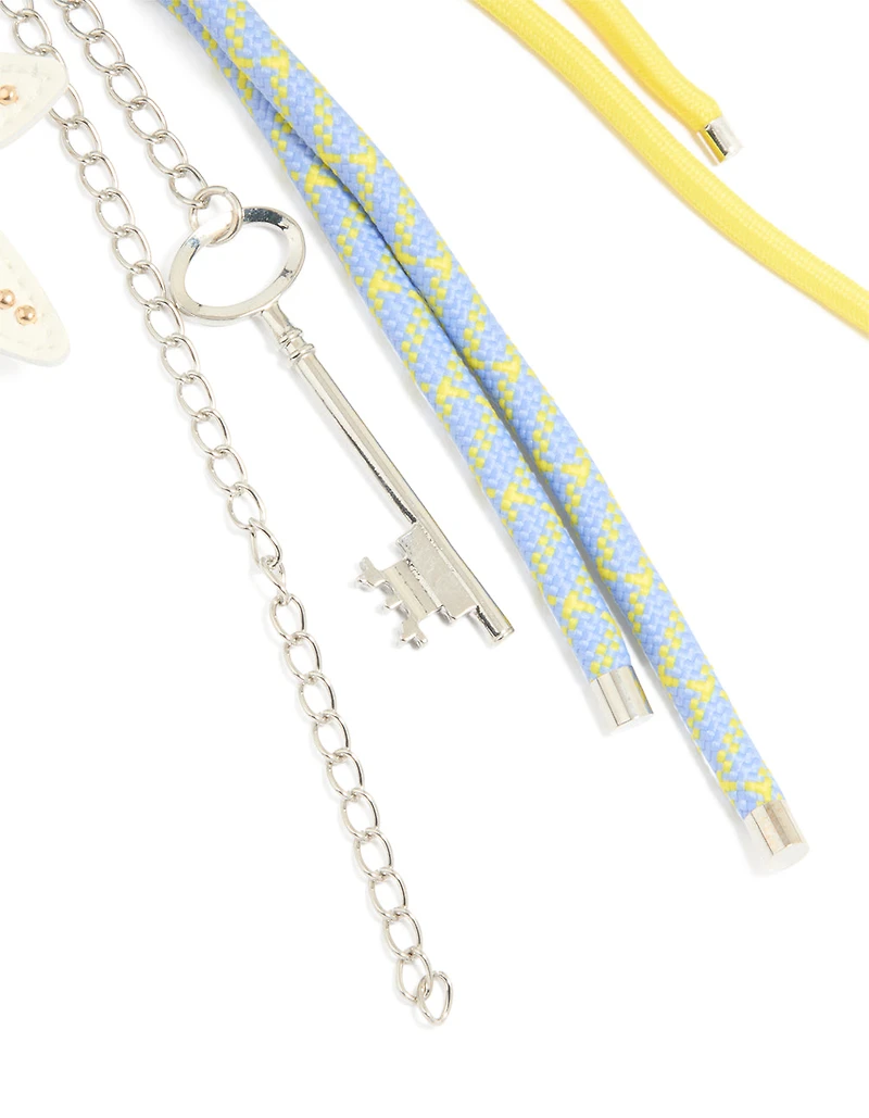 Rope & Starfish Charm Key Chain