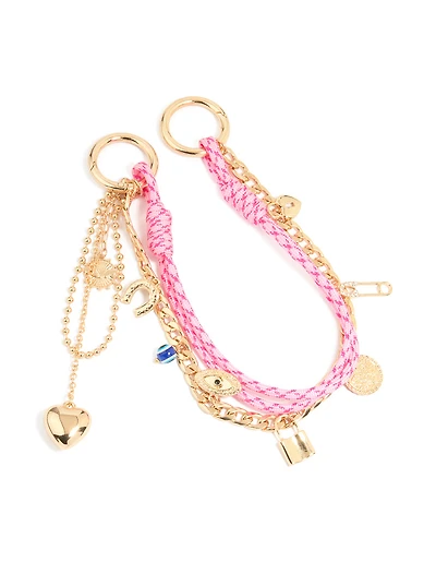 Porte-clés Gold & Rope Mixed Charms