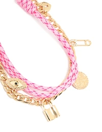 Porte-clés Gold & Rope Mixed Charms