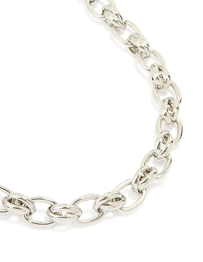 Collier à chaîne épaisse en argent