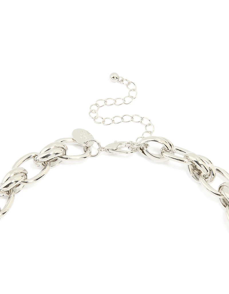 Silver Chunky Chain Necklace