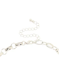 Silver Chain T-Bar Y-Necklace