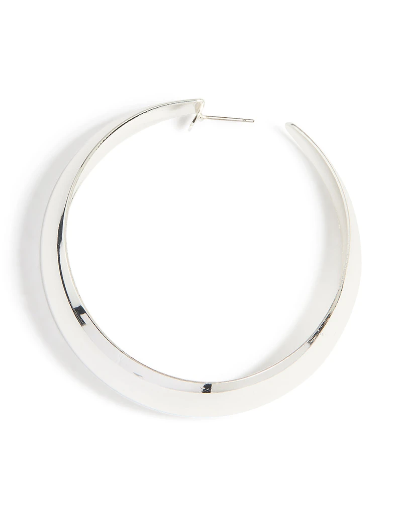 Boucles d’oreilles en forme de cerceau en argent mince
