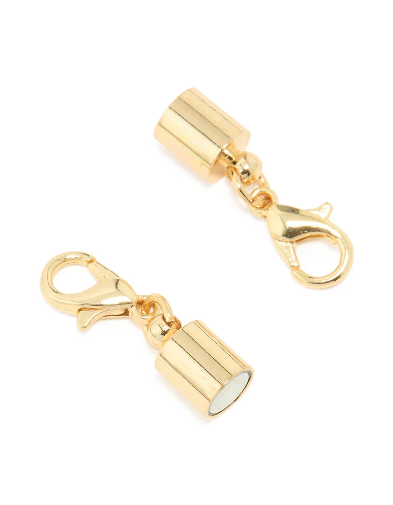 Fermoir de collier magnétique en or