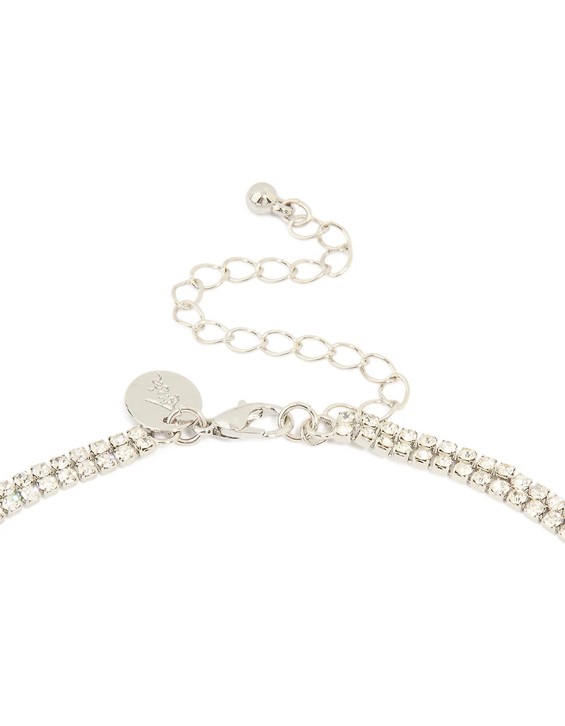 Silver Layered Y-Necklace