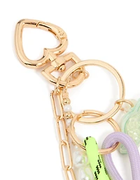 Cherry & Rope Hope Key Chain