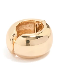Gold Thick Round Ear Cuff