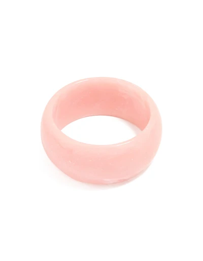 Pink Acrylic Marble Bangle