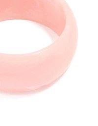 Pink Acrylic Marble Bangle