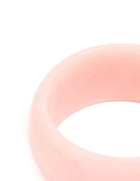 Pink Acrylic Marble Bangle