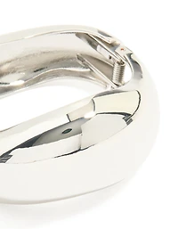 Bracelet à petites vagues organiques argentés