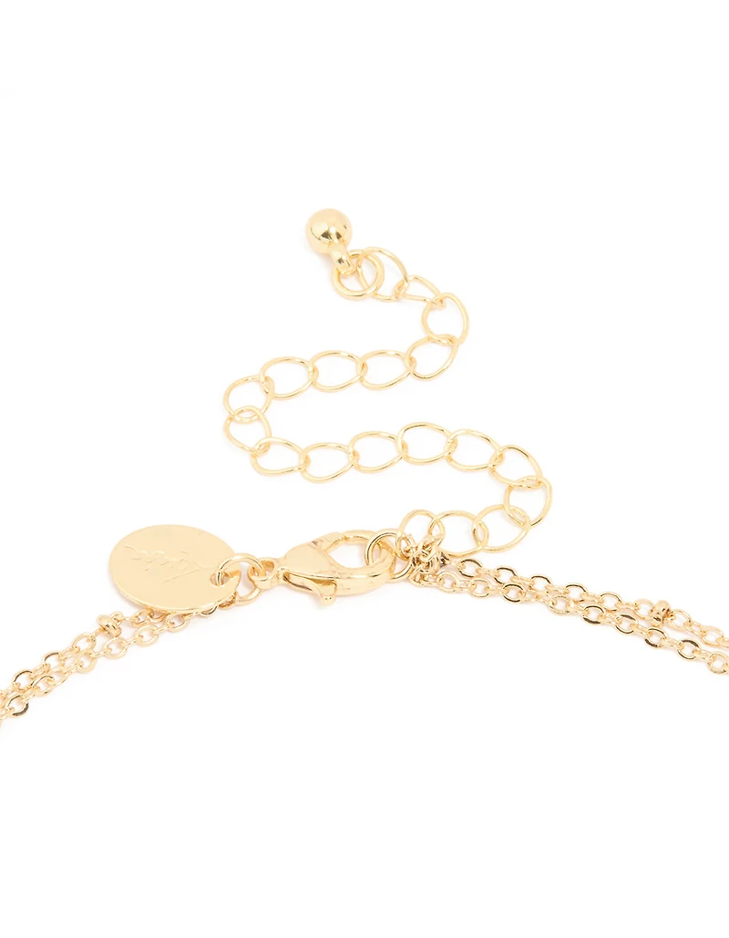 Gold Plated Beaded & Diamante Earrings & Necklace Pack