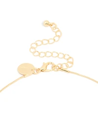 Gold Plated Freshwater Pearl Dainty Snake Chain Necklace