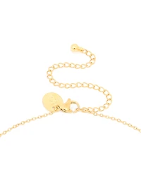 Gold Plated Freshwater Pearl Station Y-Necklace