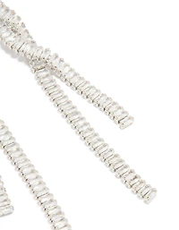 Cubic Zirconia Wrap Chain Drop Earrings