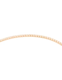 Gold Long Cubic Zirconia Lariat Necklace