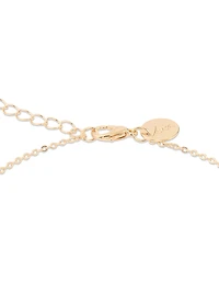 Gold Cubic Zirconia Moon Bezel Waist Chain