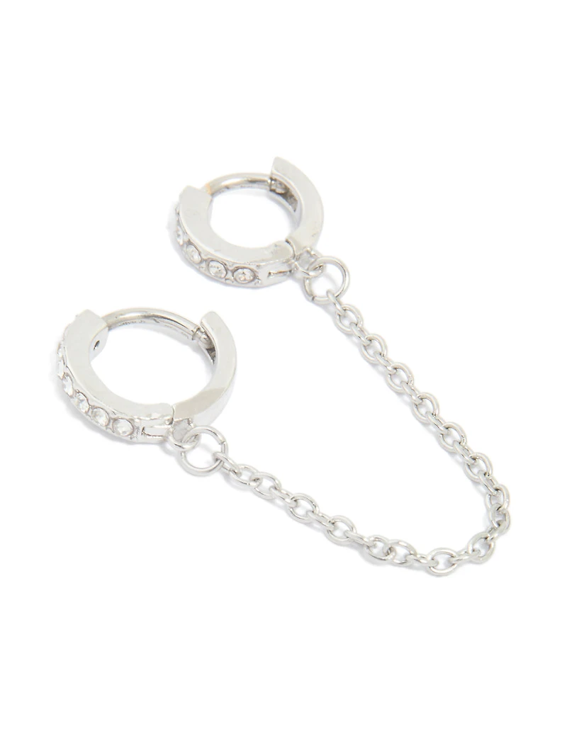 Surgical Steel Chain Double Piercing Clicker Earring