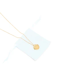 Waterproof Gold Plated Stainless Steel Celestial Spinner Pendant Necklace