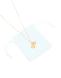 Waterproof Gold Plated Stainless Steel Compass Pendant Necklace