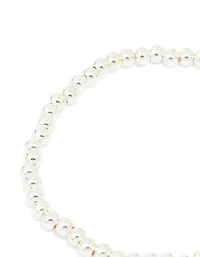 Waterproof Stainless Steel Heart Pendant Stretch Bracelet