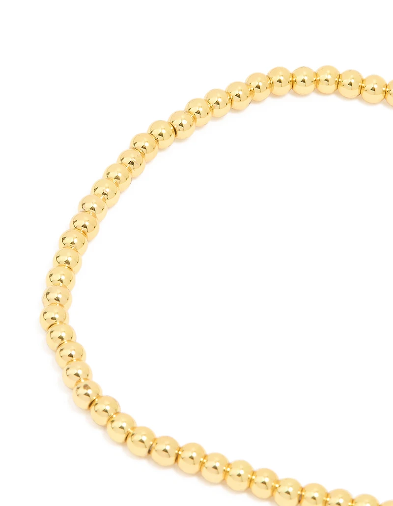 Waterproof Gold Plated Stainless Steel Flower Stretch Bracelet