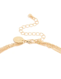 Gold Celestial Pearl Layered Y-Necklace