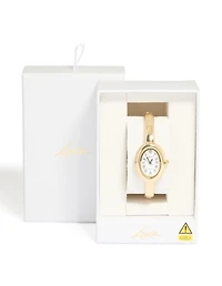 Montre-bracelet ovale en or