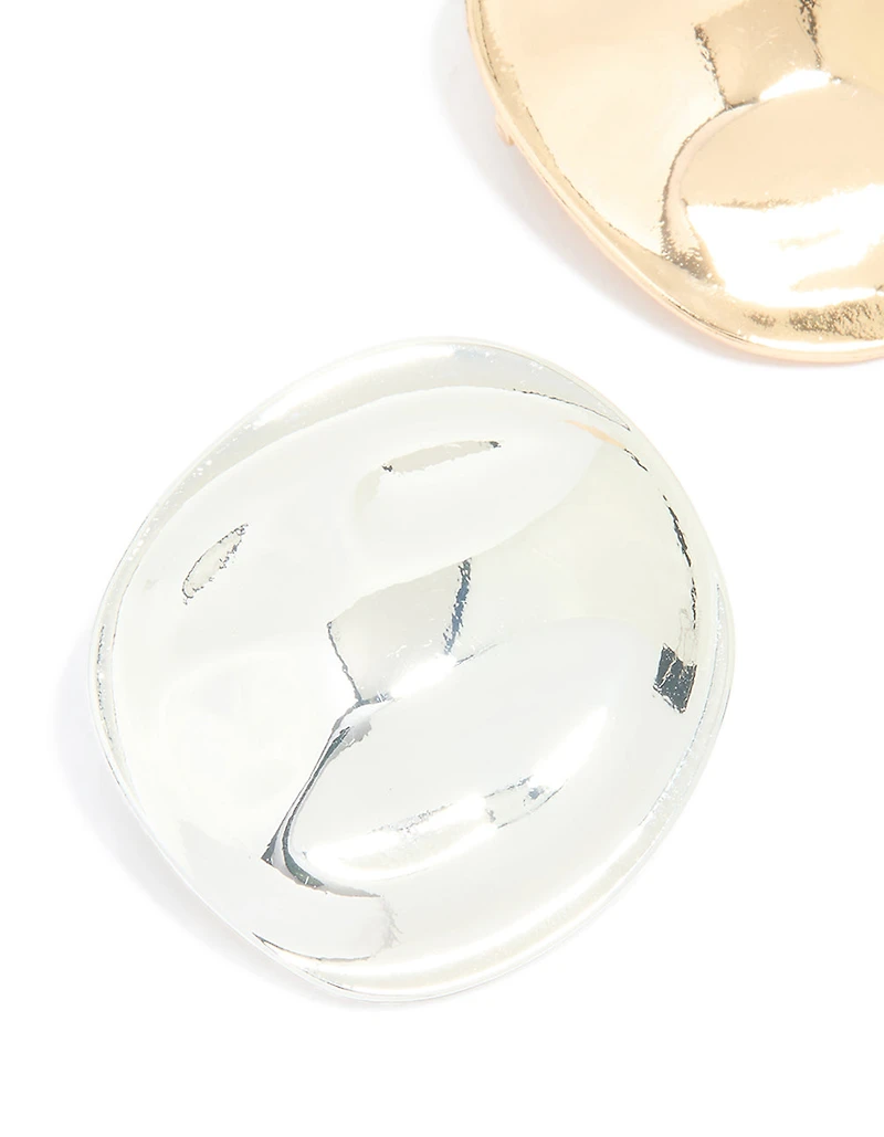 Mixed Metal Silver & Gold Brooches 2-Pack