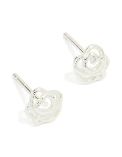 Boucles d’oreilles cubiques en zircone en zircone en argent sterling