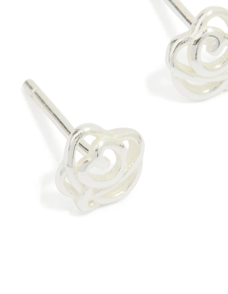 Boucles d’oreilles cubiques en zircone en zircone en argent sterling