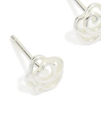 Boucles d’oreilles cubiques en zircone en zircone en argent sterling