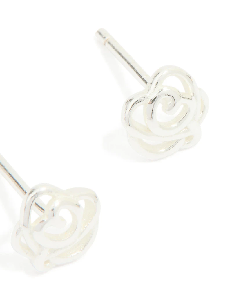 Boucles d’oreilles cubiques en zircone en zircone en argent sterling