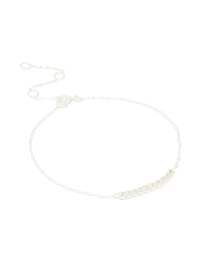 Sterling Silver Cubic Zirconia Bar Bracelet