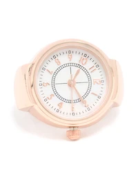 Bague de montre statement en or rose