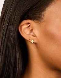 Boucles d’oreilles en zircone cubique en zircone plaquées or