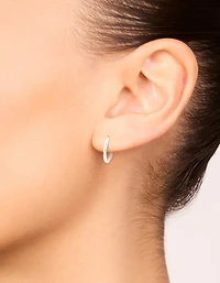 Waterproof Stainless Steel Sleeper Earrings 10MM