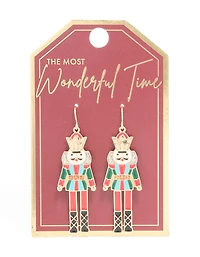 Gold Nutcracker Earrings