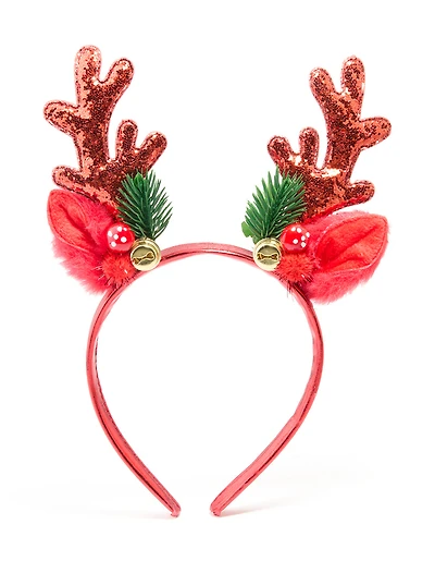 Glitter Woodland Reindeer Headband