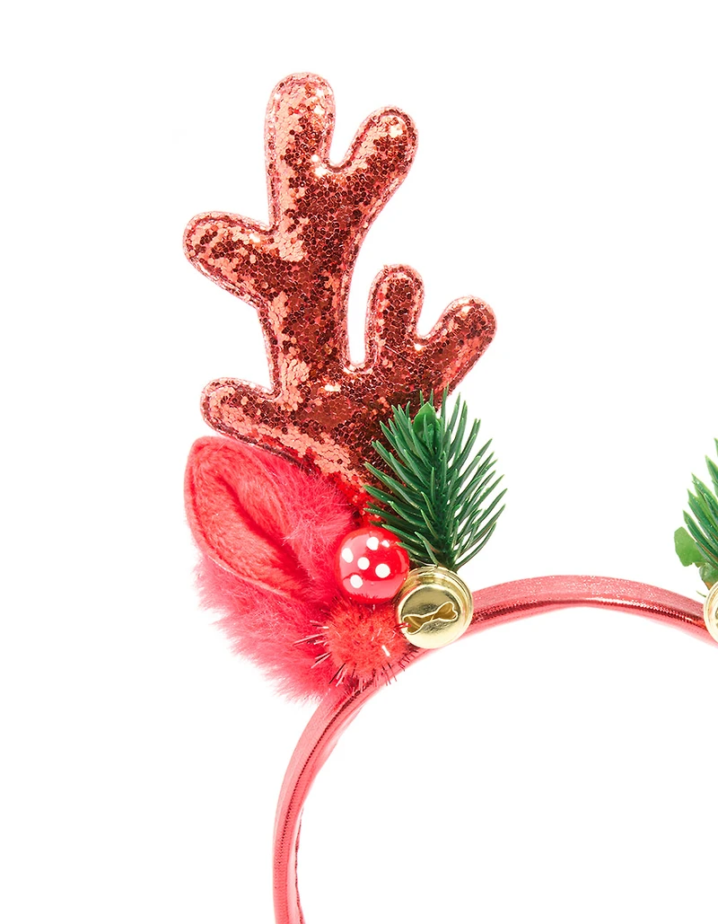 Glitter Woodland Reindeer Headband