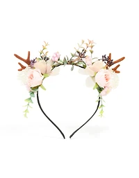 Fabric Floral Woodland Reindeer Headband