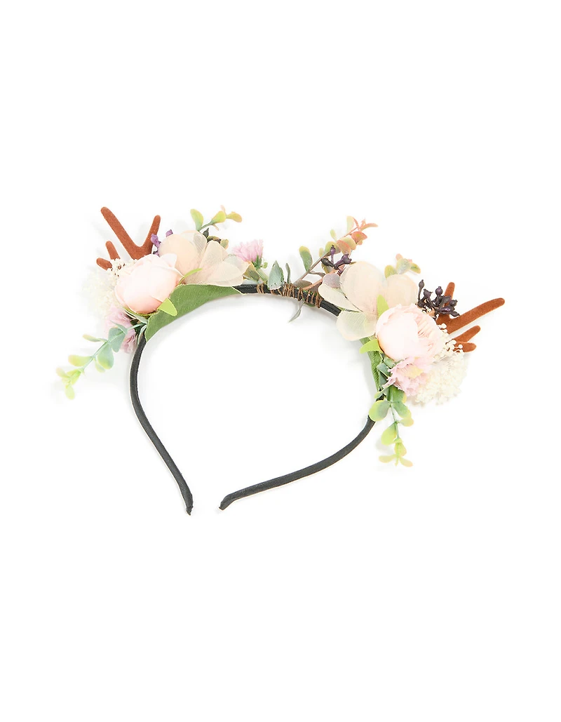 Fabric Floral Woodland Reindeer Headband