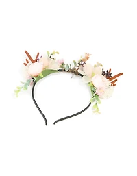 Fabric Floral Woodland Reindeer Headband